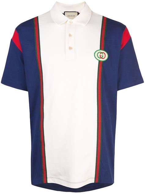 blue gucci polo shirt|gucci polo shirt men's.